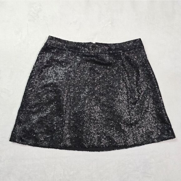 "Decree" mini skirt, sequins party skirt, size M. - Picture 2 of 13